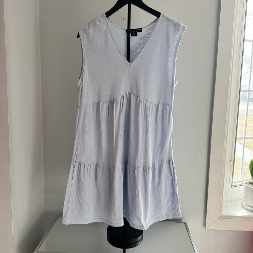 Sanctuary‎ Women's Sz M Cottagecore Boho Blue Slub Short Dress